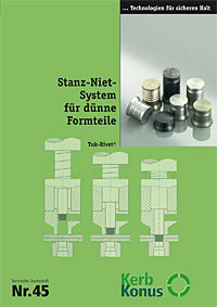 Ausgewählte Druckschrift: 45 (Stanznietsystem für dünne Formteile)